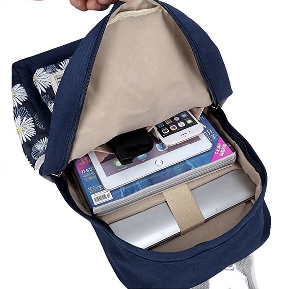 Artone Blue Daisy Big Capacity Backpack 13-15” - Picture 5 of 5